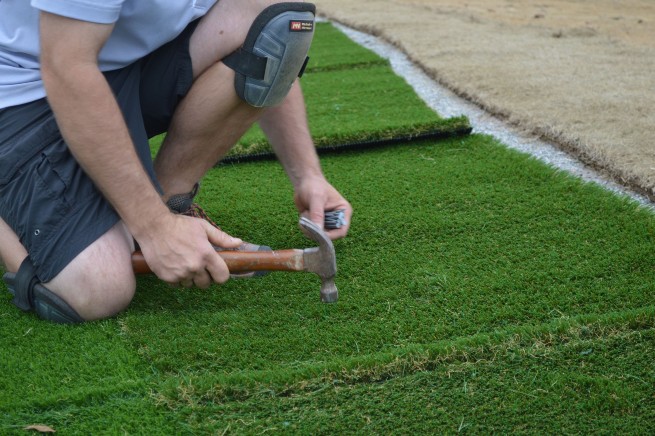 Vancouver artificial grass installation - infill